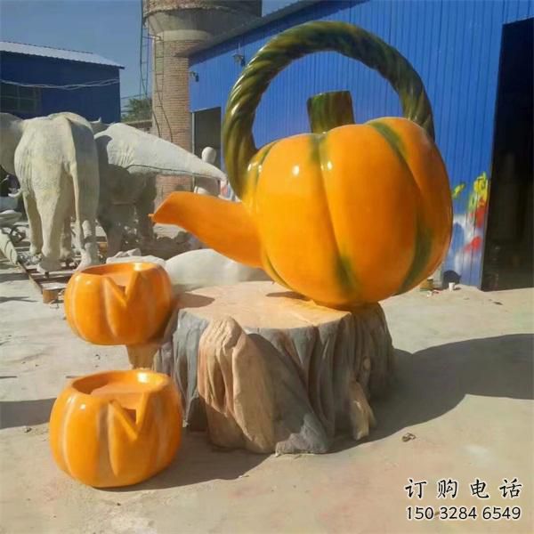 水景南瓜雕塑廠家 彩繪噴水小品 現(xiàn)代不銹鋼南瓜雕塑廠