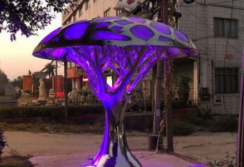 異形樹冠雕塑廠家 現代小品 拉絲不銹鋼樹冠雕塑廠