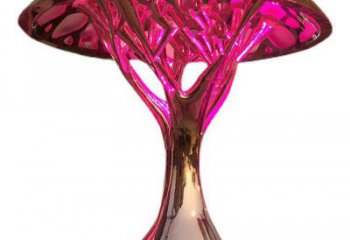 幾何樹冠雕塑廠家 發光小品 現代不銹鋼樹冠雕塑價格