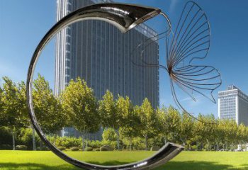 公園喇叭花雕塑廠家 戶(hù)外擺件 現(xiàn)代不銹鋼喇叭花雕塑廠