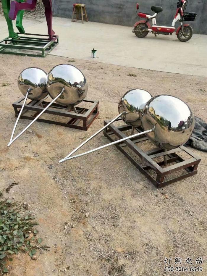 現代櫻桃雕塑廠家 大型別墅區擺件 鏡面不銹鋼櫻桃雕塑廠