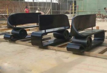 抽象膠卷雕塑廠家 現代小品 戶外不銹鋼膠卷雕塑廠