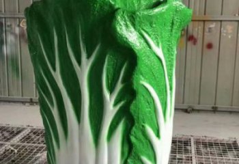 彩繪白菜雕塑廠家 公園擺件 街頭不銹鋼白菜雕塑廠