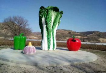戶外大白菜雕塑廠家 噴漆小品 創(chuàng)意不銹鋼大白菜雕塑價格