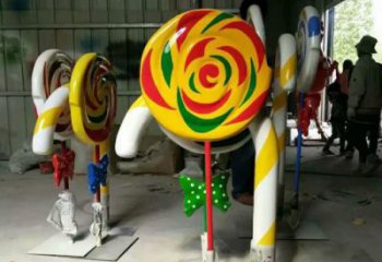 中式棒棒糖雕塑廠家 創(chuàng)意小品 游樂場(chǎng)棒棒糖雕塑廠