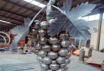 仿真葡萄雕塑廠家 現(xiàn)代擺件 鏡面葡萄雕塑廠