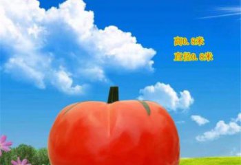 仿真番茄雕塑廠家 現代水果擺件 彩繪番茄雕塑價格