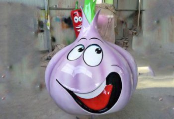 幾何大蒜雕塑廠家 戶外小品 現代大蒜雕塑價格