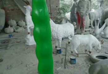 大型豆角雕塑廠家 公園小品 現代豆角雕塑價格