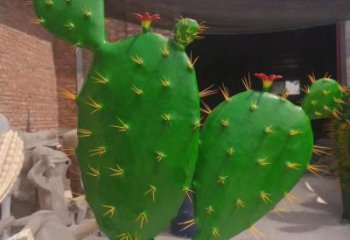 烤漆仙人掌雕塑廠家 創意小品 大型仙人掌雕塑定制