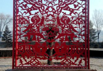 抽象窗花雕塑廠家 創意小品 現代不銹鋼窗花雕塑廠