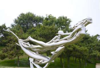 大型美女雕塑廠家 鍛造小品 創意不銹鋼美女雕塑廠