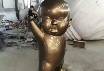 仿古兒童雕塑廠家 現(xiàn)代小品 房地產(chǎn)不銹鋼兒童雕塑廠