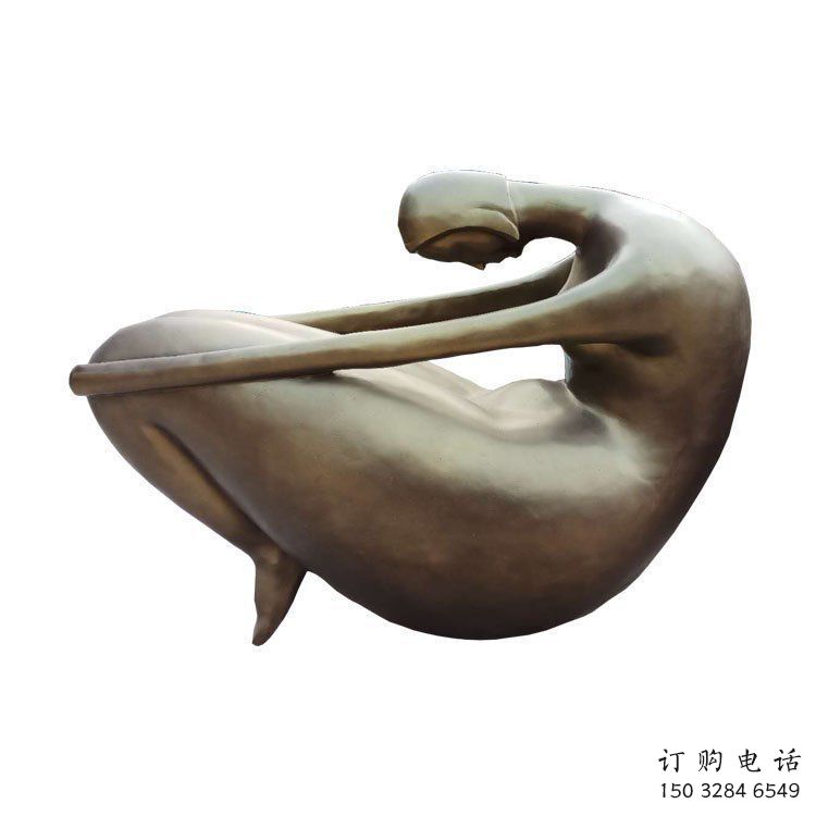 歐式女人體雕塑廠家 抽象擺件 現代不銹鋼女人體雕塑制作