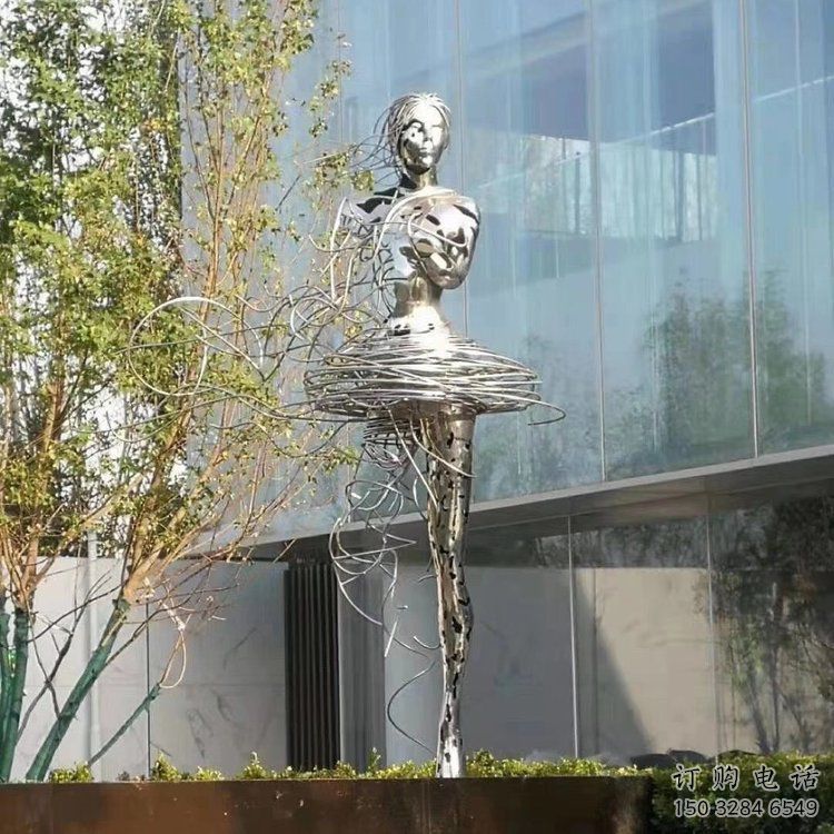 中式女子雕塑廠家 街頭小品 創意不銹鋼女子雕塑制作