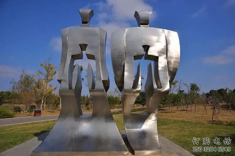 歐式母子雕塑廠家 抽象擺件 不銹鋼大型母子雕塑制作