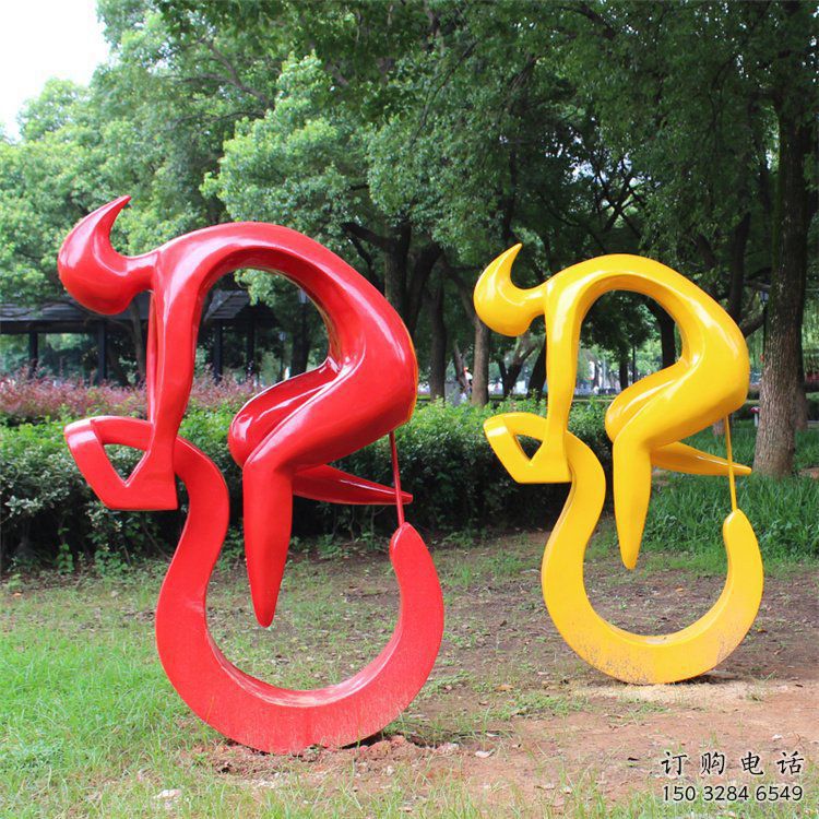 幾何騎車雕塑廠家 幼兒園小品 創意不銹鋼騎車雕塑廠