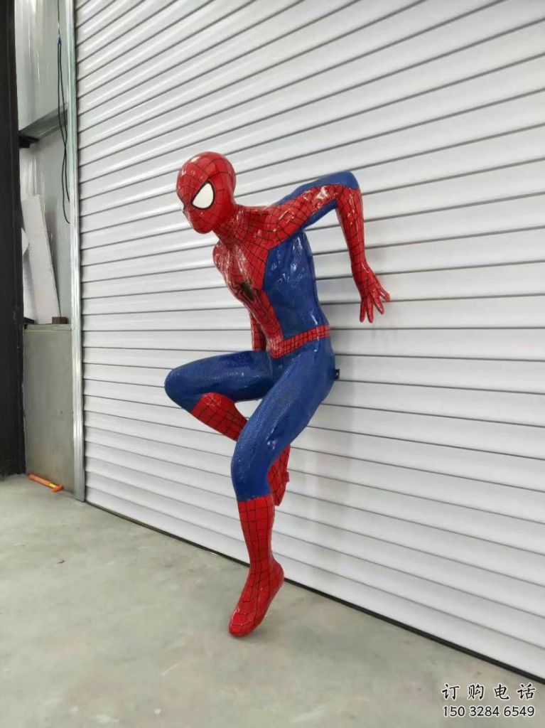 大型商場(chǎng)蜘蛛俠雕塑廠家 仿真擺件 噴漆蜘蛛俠雕塑價(jià)格