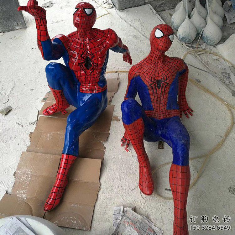 歐式蜘蛛俠雕塑廠家 抽象擺件 戶外蜘蛛俠雕塑廠