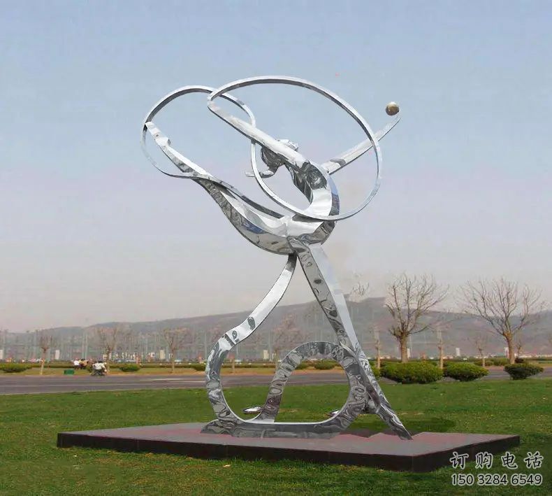 大型體操雕塑廠家 鍛造小品 抽象不銹鋼體操雕塑廠