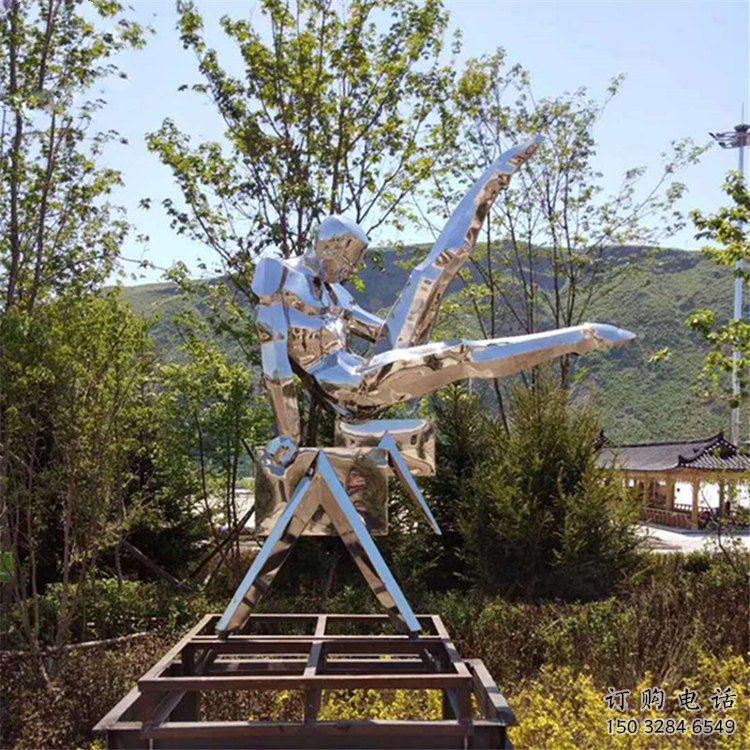 幾何體操雕塑廠家  鏡面小品  創(chuàng)意不銹鋼體操雕塑生產(chǎn)