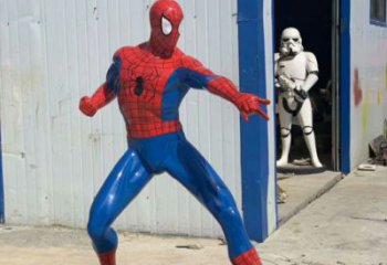 異形蜘蛛俠雕塑廠家 現代小品  創意蜘蛛俠雕塑制作