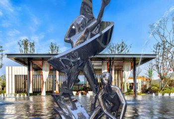 體育體操雕塑廠家 鏡面運(yùn)動(dòng)小品 商業(yè)街不銹鋼體操雕塑廠