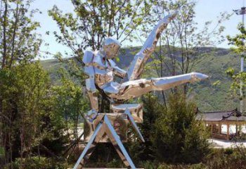 幾何體操雕塑廠家  鏡面小品  創(chuàng)意不銹鋼體操雕塑生產(chǎn)