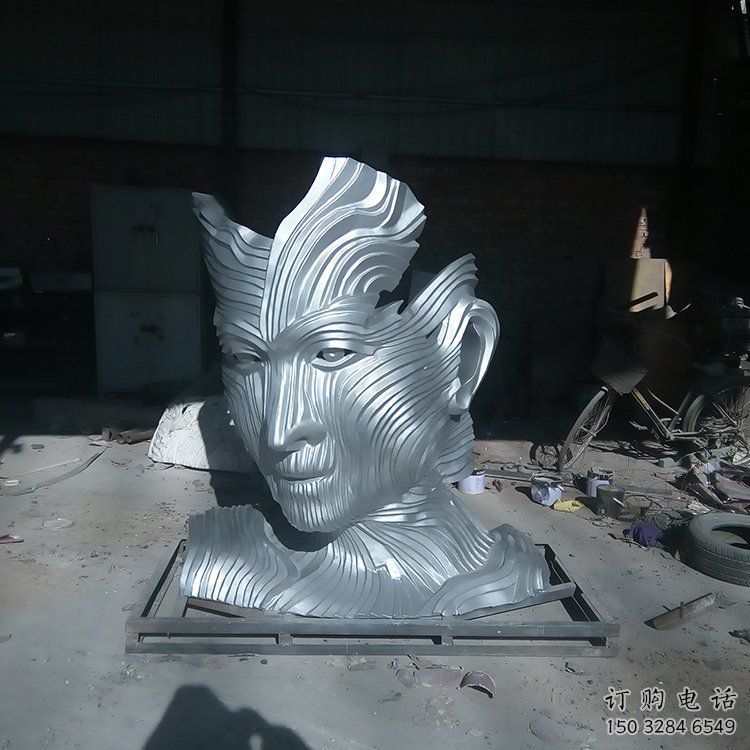 創(chuàng)意頭像雕塑廠家 歐式小品 公園不銹鋼頭像雕塑廠