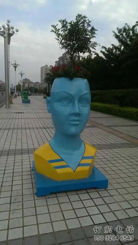 烤漆頭像雕塑廠家  街頭小品  戶外不銹鋼頭像雕塑廠