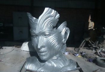 創意頭像雕塑廠家 歐式小品 公園不銹鋼頭像雕塑廠