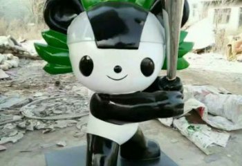 仿古福娃雕塑廠家 草地小品 房地產不銹鋼福娃雕塑廠