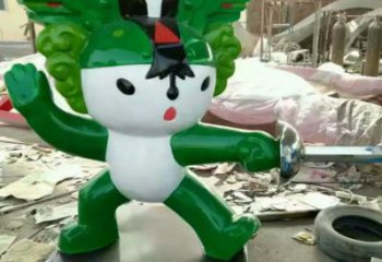 抽象福娃雕塑廠家 教育小品 大型不銹鋼福娃雕塑廠