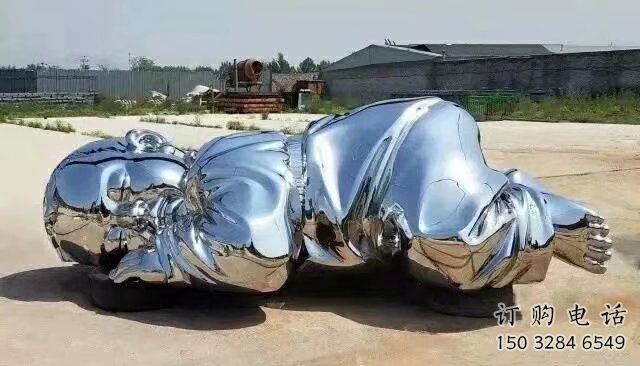 戶外娃娃雕塑廠家 現代小品  大型不銹鋼娃娃雕塑生產