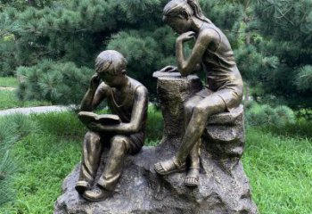 別墅區小學生雕塑廠家 大型公園擺件 制作小學生雕塑廠家