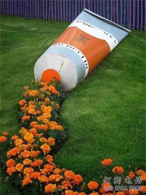 游樂場牙膏雕塑廠家 幼兒園擺件 噴漆不銹鋼牙膏雕塑廠