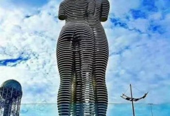 戶外情侶雕塑廠家 噴漆小品  大型不銹鋼情侶雕塑生產