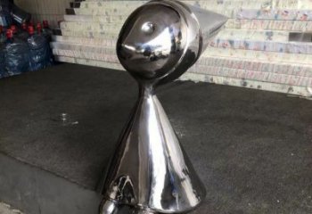 抽象人偶雕塑廠家 創(chuàng)意小品 戶外不銹鋼人偶雕塑定做