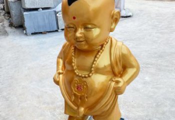 鍍金嬰兒雕塑廠家 鑄造擺件 創(chuàng)意不銹鋼嬰兒雕塑工廠