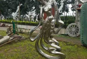 鏡面仙女雕塑廠家 大型擺件  創(chuàng)意不銹鋼仙女雕塑廠