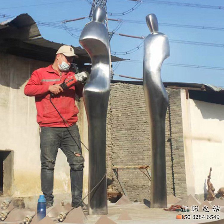 抽象仕女雕塑廠家  歐式小品  大型不銹鋼仕女雕塑廠