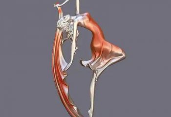 烤漆舞女雕塑廠家 體育小品  創意不銹鋼舞女雕塑廠