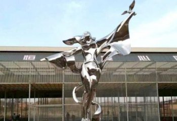 創意舞者雕塑廠家  戶外擺件小品 公園不銹鋼舞者雕塑廠