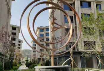 歐式芭蕾舞雕塑廠家 抽象擺件  房地產(chǎn)不銹鋼芭蕾舞雕塑廠