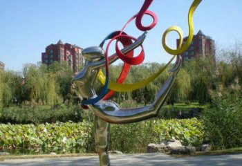 鏡面芭蕾舞雕塑廠家 大型擺件  庭院不銹鋼芭蕾舞雕塑廠