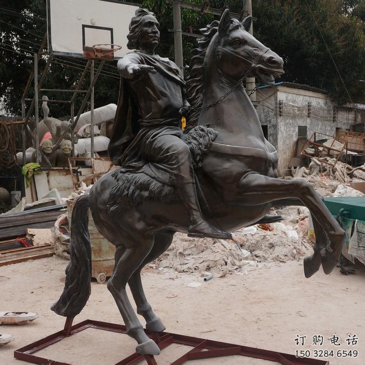 烤漆騎士雕塑廠家 公園小品  戶外騎士雕塑價格