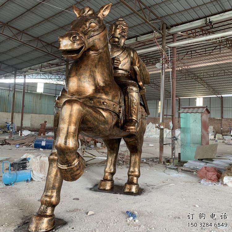 街頭騎士雕塑廠家 大型別墅區擺件  仿古騎士雕塑制作