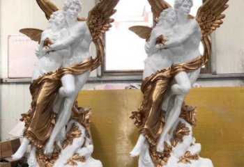 彩繪愛(ài)神雕塑廠家  創(chuàng)意擺件 街頭愛(ài)神雕塑價(jià)格