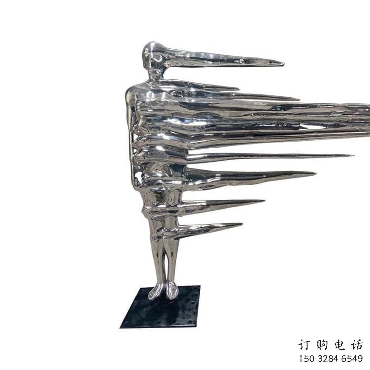 現(xiàn)代男人雕塑廠家 大型別墅區(qū)擺件  抽象不銹鋼男人雕塑生產(chǎn)