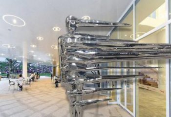 創(chuàng)意男人雕塑廠家  現(xiàn)代小品 公園不銹鋼男人雕塑擺件